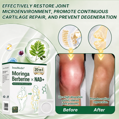 InnoMedix® Moringa Berberine x NAD+ 20-IN-1 Advanced Nano Microneedle Patch( 𝐉𝐮𝐬𝐭 𝐨𝐧𝐜𝐞 𝐚 𝐝𝐚𝐲, 𝐯𝐢𝐬𝐢𝐛𝐥𝐞 𝐜𝐡𝐚𝐧𝐠𝐞𝐬 𝐢𝐧 𝟕 𝐝𝐚𝐲𝐬)