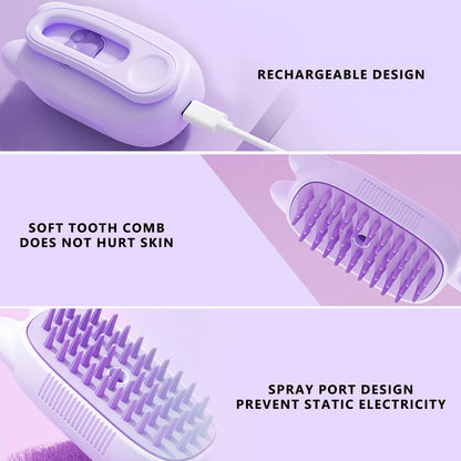 🔥Limited time Discount🔥Spray defur comb with No-Rinse shampoo for Pet Bathing