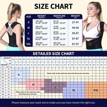 NESLEMY™ ┃Adjustable Back and Shoulder Posture Corrector (Unisex)