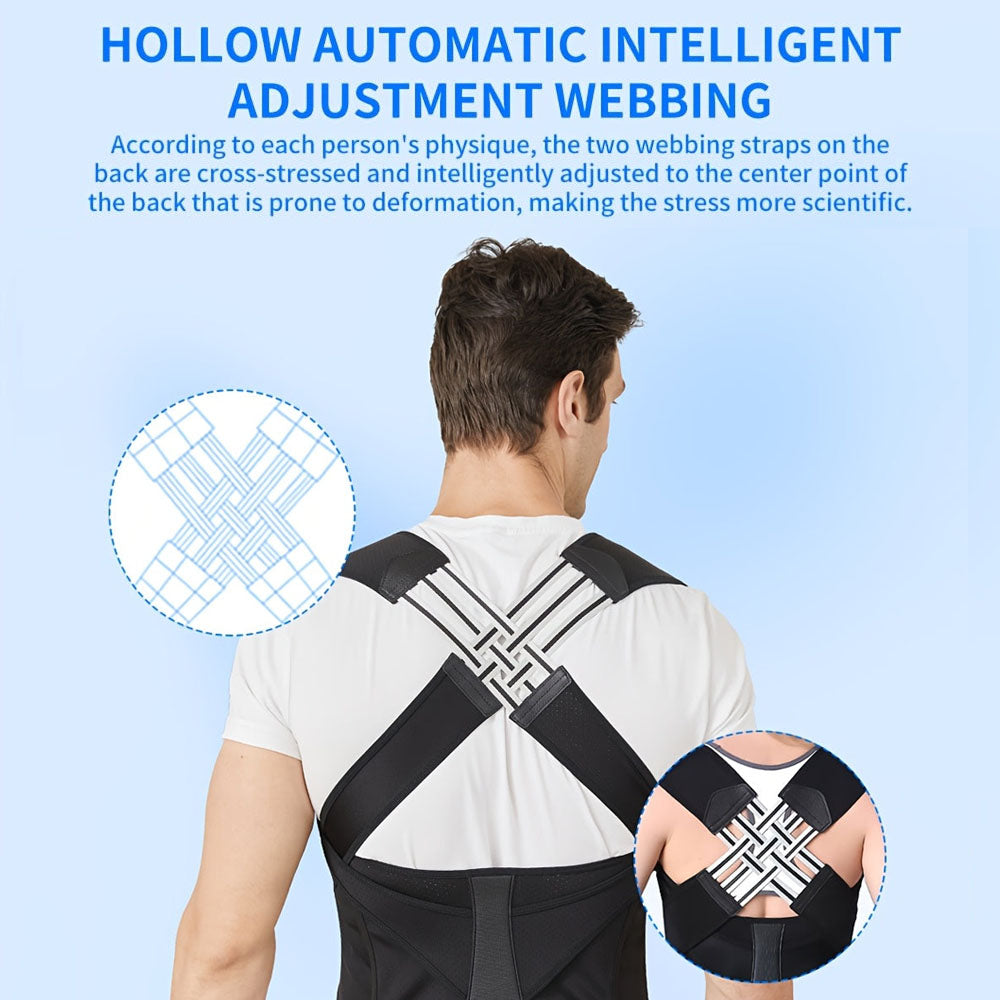 NESLEMY™ ┃Adjustable Back and Shoulder Posture Corrector (Unisex)