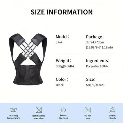 NESLEMY™ ┃Adjustable Back and Shoulder Posture Corrector (Unisex)