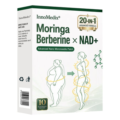 InnoMedix® Moringa Berberine x NAD+ 20-IN-1 Advanced Nano Microneedle Patch( 𝐉𝐮𝐬𝐭 𝐨𝐧𝐜𝐞 𝐚 𝐝𝐚𝐲, 𝐯𝐢𝐬𝐢𝐛𝐥𝐞 𝐜𝐡𝐚𝐧𝐠𝐞𝐬 𝐢𝐧 𝟕 𝐝𝐚𝐲𝐬)（美国英语）