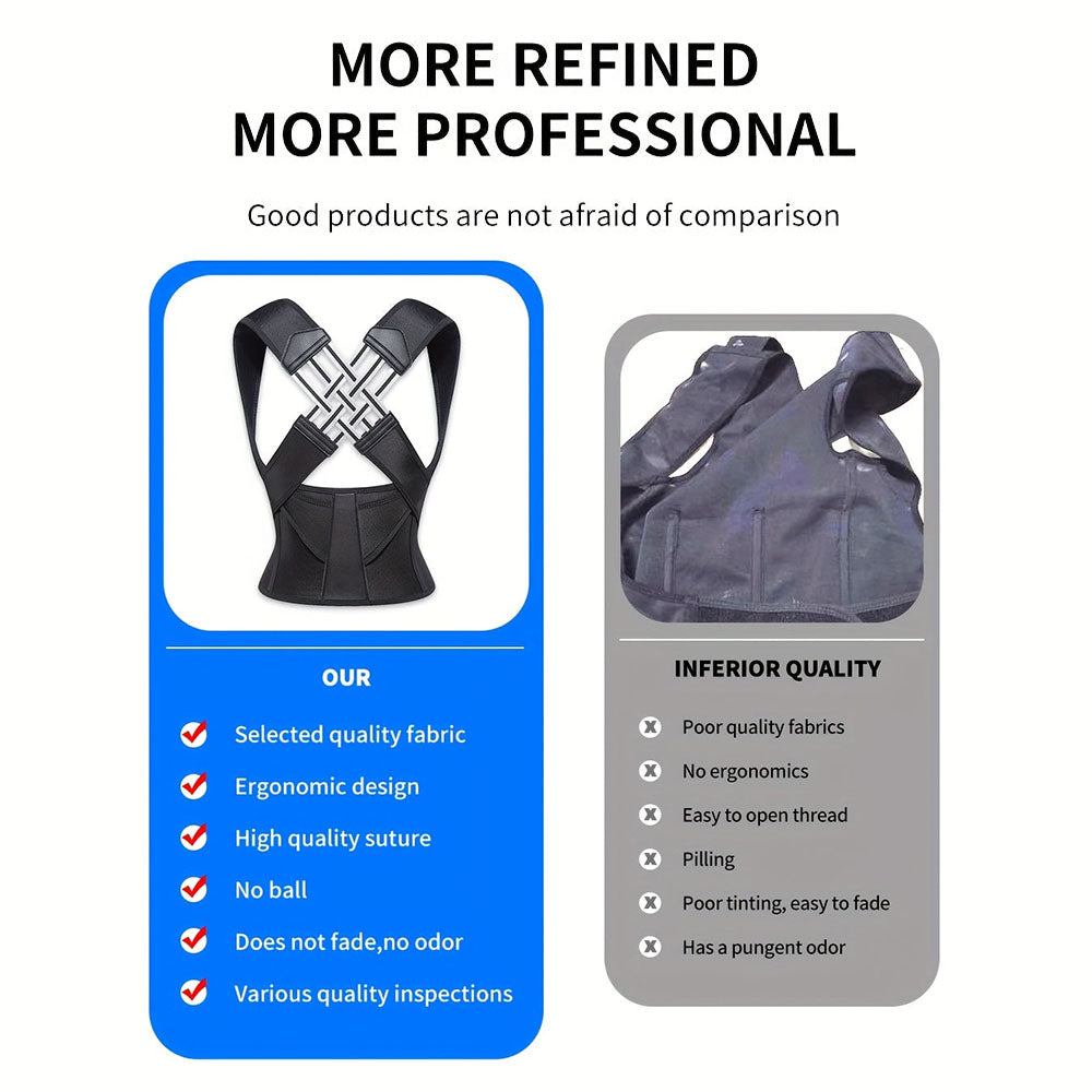 NESLEMY™ ┃Adjustable Back and Shoulder Posture Corrector (Unisex)