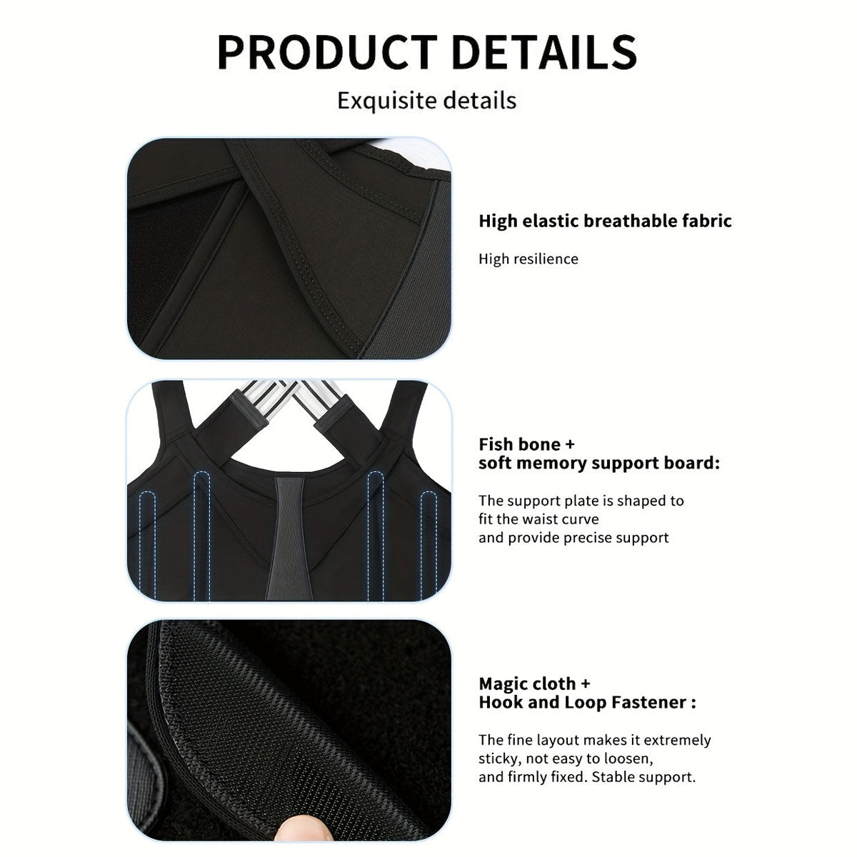 NESLEMY™ ┃Adjustable Back and Shoulder Posture Corrector (Unisex)