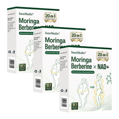 InnoMedix® Moringa Berberine x NAD+ 20-IN-1 Advanced Nano Microneedle Patch( 𝐉𝐮𝐬𝐭 𝐨𝐧𝐜𝐞 𝐚 𝐝𝐚𝐲, 𝐯𝐢𝐬𝐢𝐛𝐥𝐞 𝐜𝐡𝐚𝐧𝐠𝐞𝐬 𝐢𝐧 𝟕 𝐝𝐚𝐲𝐬)（美国英语）