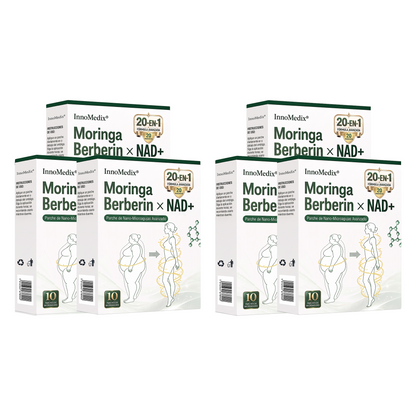 InnoMedix® Moringa Berberina x NAD+ 20-EN-1 Parche Avanzado de Nano-Microagujas (Aplicar solo una vez al día – cambios visibles en tan solo 7 días.)（美国西语）