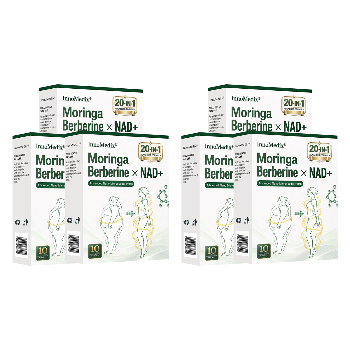 InnoMedix® Moringa Berberine x NAD+ 20-IN-1 Advanced Nano Microneedle Patch( 𝐉𝐮𝐬𝐭 𝐨𝐧𝐜𝐞 𝐚 𝐝𝐚𝐲, 𝐯𝐢𝐬𝐢𝐛𝐥𝐞 𝐜𝐡𝐚𝐧𝐠𝐞𝐬 𝐢𝐧 𝟕 𝐝𝐚𝐲𝐬)（美国英语）