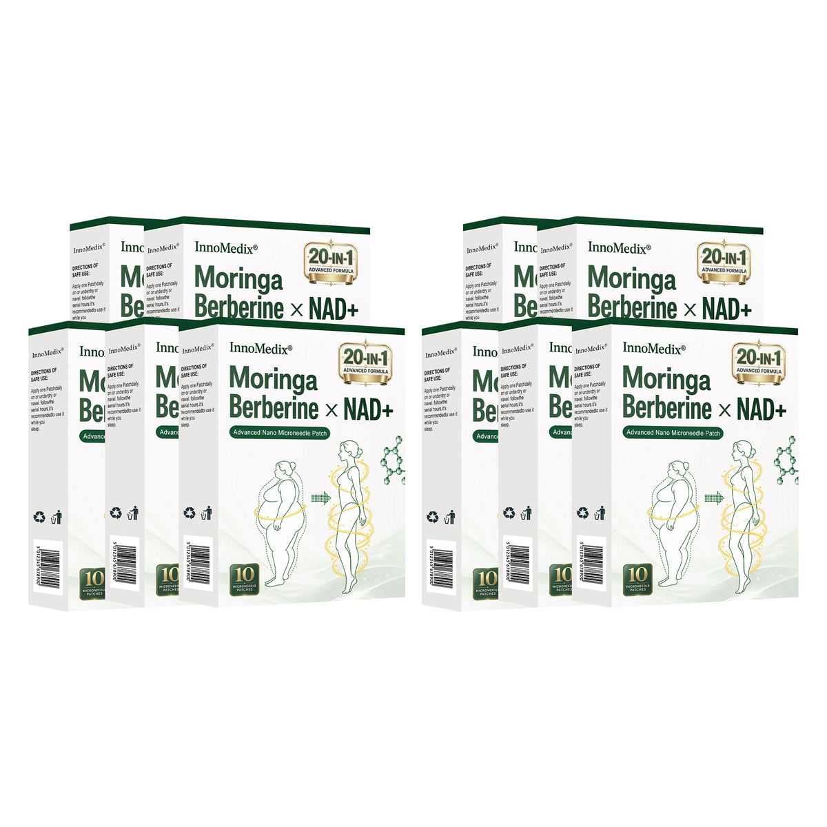 InnoMedix® Moringa Berberine x NAD+ 20-IN-1 Advanced Nano Microneedle Patch( 𝐉𝐮𝐬𝐭 𝐨𝐧𝐜𝐞 𝐚 𝐝𝐚𝐲, 𝐯𝐢𝐬𝐢𝐛𝐥𝐞 𝐜𝐡𝐚𝐧𝐠𝐞𝐬 𝐢𝐧 𝟕 𝐝𝐚𝐲𝐬)（美国英语）