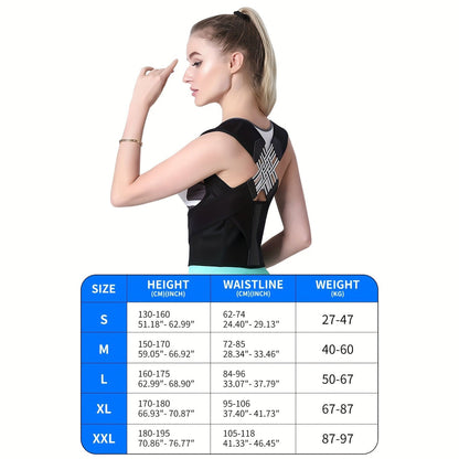 NESLEMY™ ┃Adjustable Back and Shoulder Posture Corrector (Unisex)